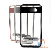    Samsung Galaxy J3  Prime - TanStar Aluminum Bumper Frame Case with Kickstand